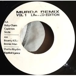Baby Cham / Capleton / Sizzla / Bounty Killer / Beenie Man Murda Remix Vol.1 Limited Edition (Shatta Rhydim) Vinyl 7" USED