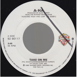 a-ha Take On Me Vinyl 7" USED