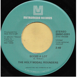The Holy Modal Rounders Boobs A Lot USED VINYL 7INCH 45 RPM SINGLE REPRESS