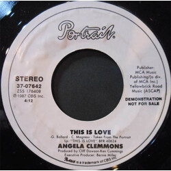 Angela Clemmons This Is Love USED VINYL 7INCH PROMO