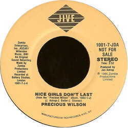 Precious Wilson Nice Girls Don't Last USED VINYL 7INCH 45 RPM PROMO