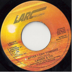 Lanier & Co After I Cry Tonight Vinyl 7" USED