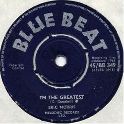 Eric "Monty" Morris / Prince Buster's All Stars I'm The Greatest / Picket Line Vinyl 7" USED