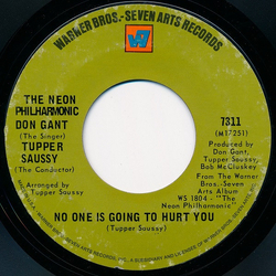 The Neon Philharmonic / Don Gant / Tupper Saussy No One Is Going To Hurt You Vinyl 7" USED