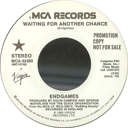 Endgames Waiting For Another Chance Vinyl 7" USED