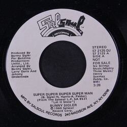 Bunny Sigler Super Duper Duper Super Man USED VINYL 7INCH 45 RPM SINGLE PROMO STEREO MONO