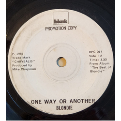 Blondie One Way Or Another Vinyl 7" USED