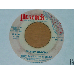 Billy Davis & The Legends Spunky Onions / Goodbye Jesse Vinyl 7" USED