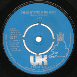 10cc The Worst Band In The World Vinyl 7" USED