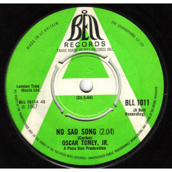 Oscar Toney Jr. No Sad Song Vinyl 7" USED