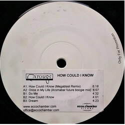 Carouge How Could I Know VINYL 12" USED