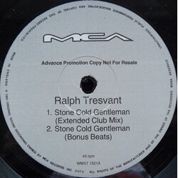 Ralph Tresvant Stone Cold Gentleman VINYL 12" USED