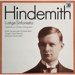 Paul Hindemith / Radio-Symphonie-Orchester Berlin / Gerd Albrecht / Martin Held Lustige Sinfonietta Vinyl LP USED