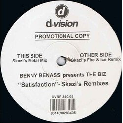Benny Benassi / The Biz (5) Satisfaction (Skazi's Remixes) USED VINYL 12INCH PROMO