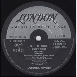 Faith No More Anne's Song Vinyl 12" USED