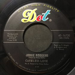 Jimmie Rodgers (2) Careless Love USED VINYL 7INCH SINGLE