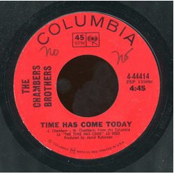 The Chambers Brothers Time Has Come Today Vinyl 7" USED