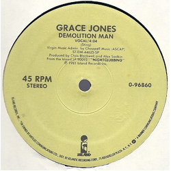 Grace Jones Love Is The Drug / Demolition Man Vinyl 12" USED