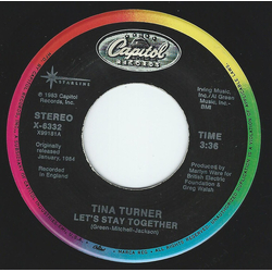 Tina Turner Let's Stay Together / Private Dancer Vinyl 7" USED