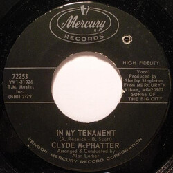 Clyde McPhatter In My Tenament USED VINYL 7INCH 45 RPM SINGLE