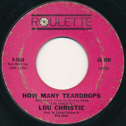 Lou Christie How Many Teardrops / You And I (Have A Right To Cry) USED VINYL 7INCH 45 RPM SINGLE