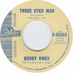Buddy Knox / The Johnny Mann Singers Three Eyed Man Vinyl 7" USED