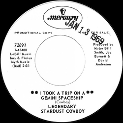 The Legendary Stardust Cowboy I Took A Trip On A Gemini Spaceship Vinyl 7" USED