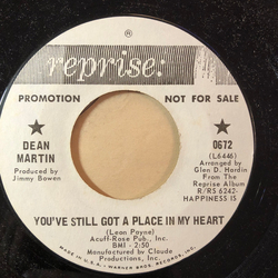Dean Martin You've Still Got A Place In My Heart Vinyl 7" USED