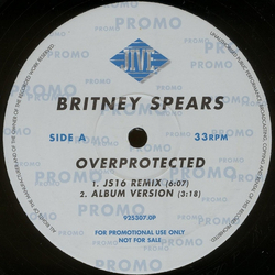 Britney Spears Overprotected / I'm A Slave 4 U Vinyl 12" USED