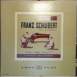 Franz Schubert / Arthur Rubinstein / Jascha Heifetz / Emanuel Feuermann Franz Schubert Trio No. 1 In B Flat Major, Op. 99 Vinyl LP USED