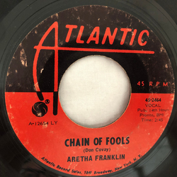 Aretha Franklin Chain Of Fools Vinyl 7" USED