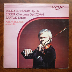 Sergei Prokofiev / Max Reger / Béla Bartók / Ralph Holmes Sonata Op. 115 / Chaconne Op. 117, No. 4 / Sonata Vinyl LP USED