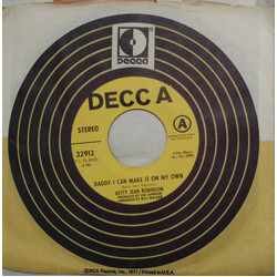 Betty Jean Robinson Daddy I Can Make It On My Own USED VINYL 7INCH 45 RPM PROMO