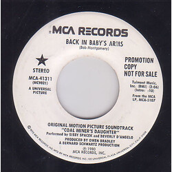 Sissy Spacek (2) Back In Baby's Arms / There He Goes USED VINYL 7INCH 45 RPM PROMO