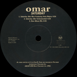 Omar Saturday Vinyl 12" USED