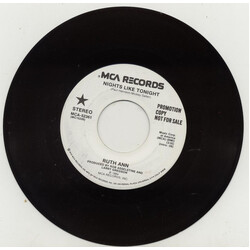 Ruth Ann Nights Like Tonight USED VINYL 7INCH SINGLE PROMO