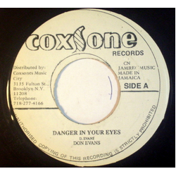 Don Evans Garth Evans Danger In Your Eyes Vinyl 7" USED