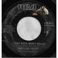 Restless Heart That Rock Won't Roll Vinyl 7" USED