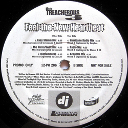 Treacherous Three Feel The New Heartbeat Vinyl 12" USED