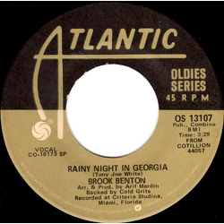Brook Benton Rainy Night In Georgia / Nothing Can Take The Place Of You Vinyl 7" USED