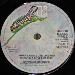 The Springer Brothers What's A Nice Girl Like You (Doin' In A Love Like This) Vinyl 7" USED