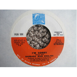 Barbara Jean English I'm Sorry Vinyl 7" USED