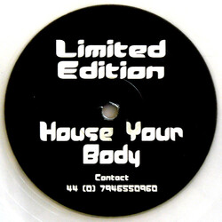 Hsent House Your Body USED VINYL 12INCH 45 RPM SINGLE SIDED LIMITED EDITION