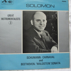 Solomon (6) Schumann: Carnaval And Beethoven: 'Waldstein' Sonata Vinyl LP USED