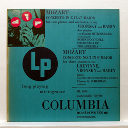 Wolfgang Amadeus Mozart / Rosina Lhévinne / Vronsky And Babin / Dimitri Mitropoulos / The Robin Hood Dell Orchestra Of Philadelphia / The Little Orche