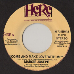 Margie Joseph Come And Make Love With Me Vinyl 7" USED