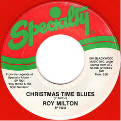 Roy Milton Christmas Time Blues / New Year's Resolution Blues Vinyl 7" USED
