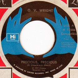 O.V. Wright Precious, Precious Vinyl 7" USED