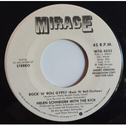 Helen Schneider / The Kick (2) Rock 'N' Roll Gypsy (Rock 'N' Roll Outlaw) USED VINYL 7INCH SINGLE PROMO