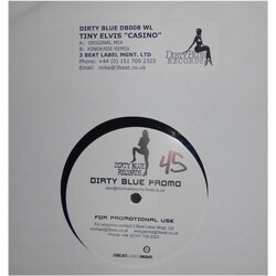 Tiny Elvis Casino USED VINYL 12INCH 45 RPM PROMO